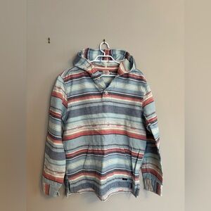 Faherty Pacific Hooded Poncho Hoodie size medium